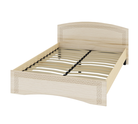 Кровать «ОСКАР» двуспальная 1400 (цвет - Капучино/ Млечный дуб)
