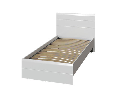 Кровать «ЛАЙТ» односпальная 900 (цвет - Белый глянец)